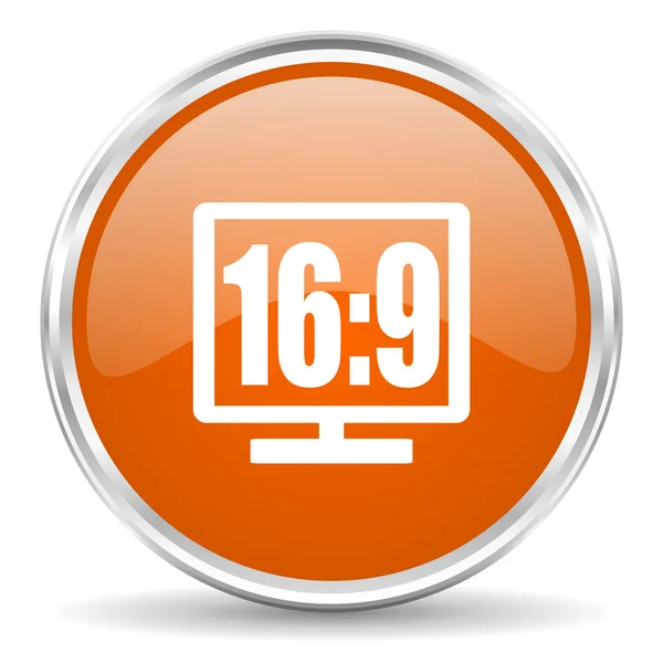 16 9 icono de pantalla —  Fotos de Stock