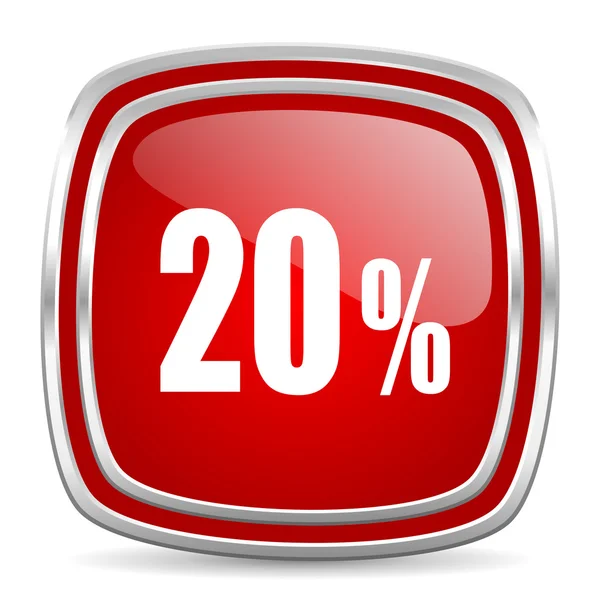20 percent icon — Stock Photo, Image