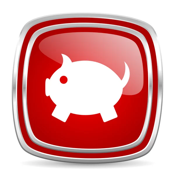 小猪银行图标 — 图库照片