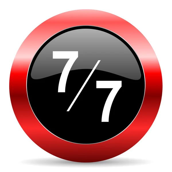 7 per 7 icon — Stock Photo, Image