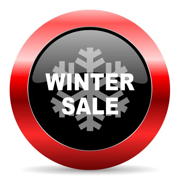 冬季销售图标 — 图库照片