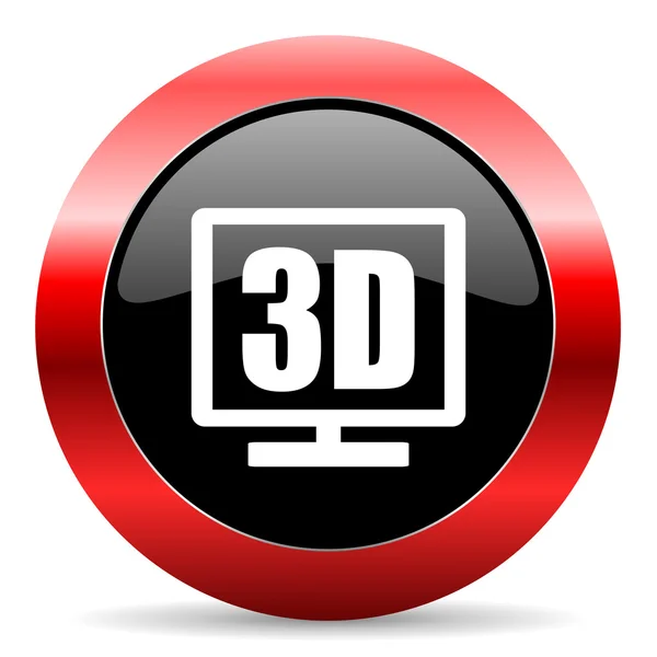 3D görüntü simgesini — Stok fotoğraf