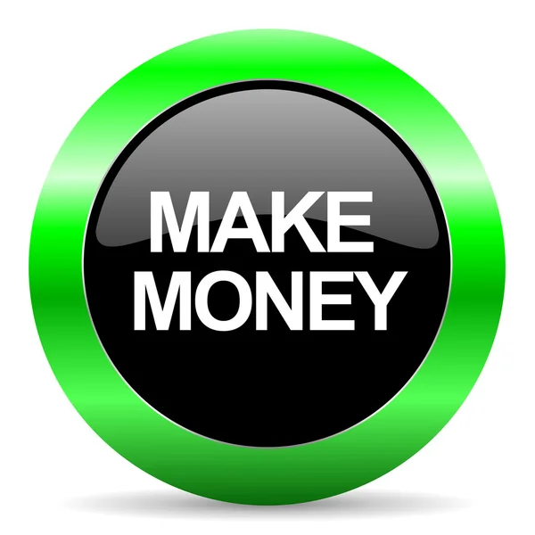 Make money icon — Stock Photo, Image