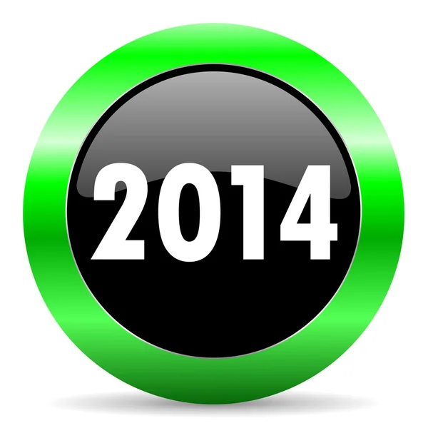 Año 2014 icono — Foto de Stock