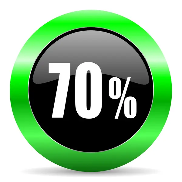 70 percent icon — Stock Photo, Image