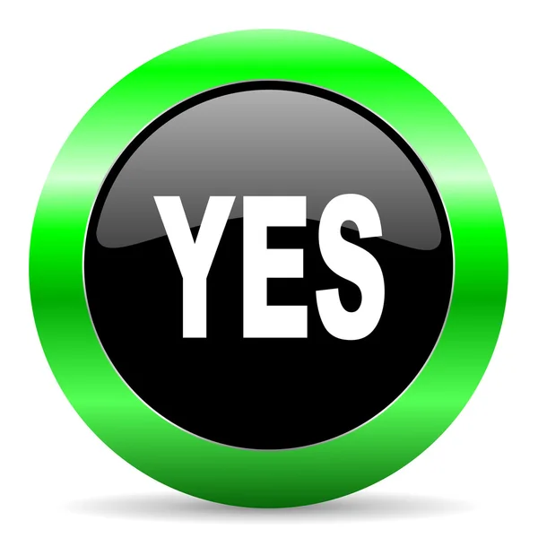 Yes icon — Stock Photo, Image