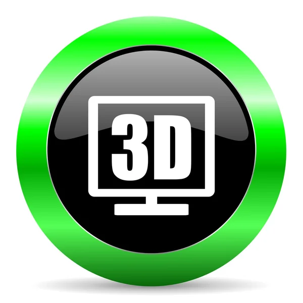 3D zobrazení Ikona — Stock fotografie