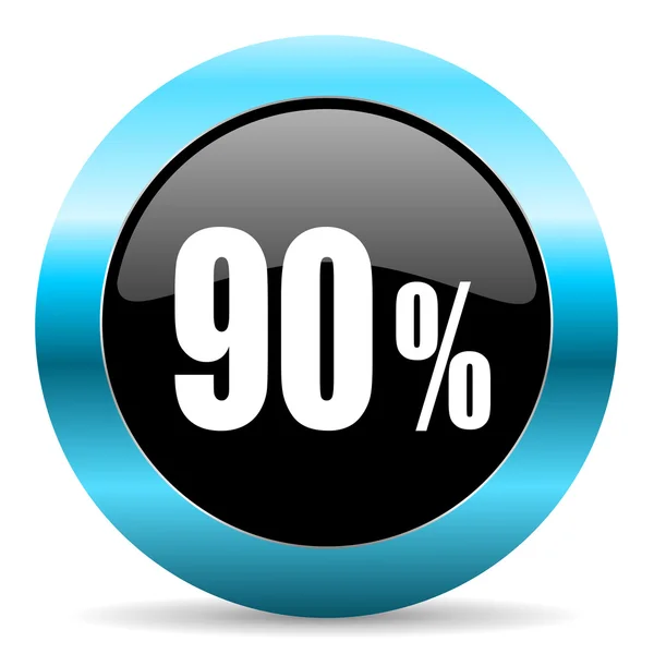 90 percent icon — Stock Photo, Image