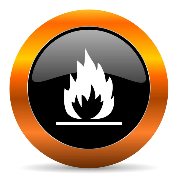 Flame icon — Stock Photo, Image