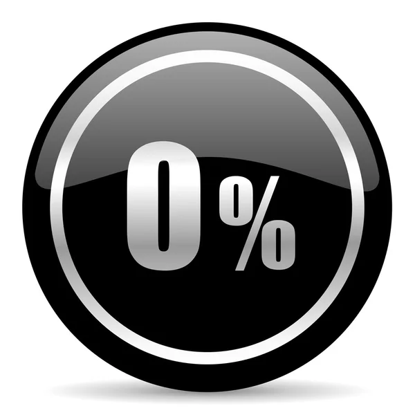 Yüzde 0 simgesi — Stok fotoğraf