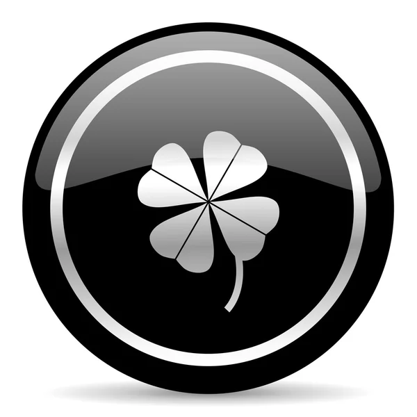 Four-leaf clover icon — Stock Photo, Image