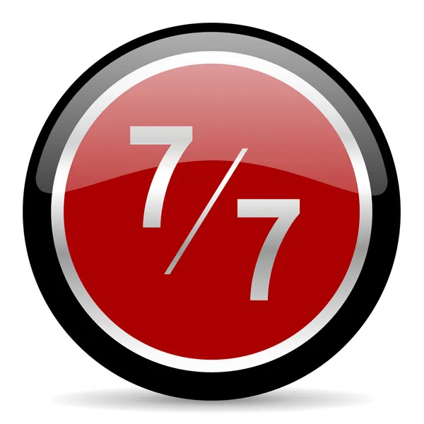 7 per 7 icon — Stock Photo, Image