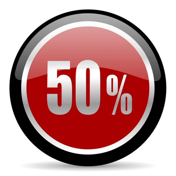 50 percent icon — Stock Photo, Image