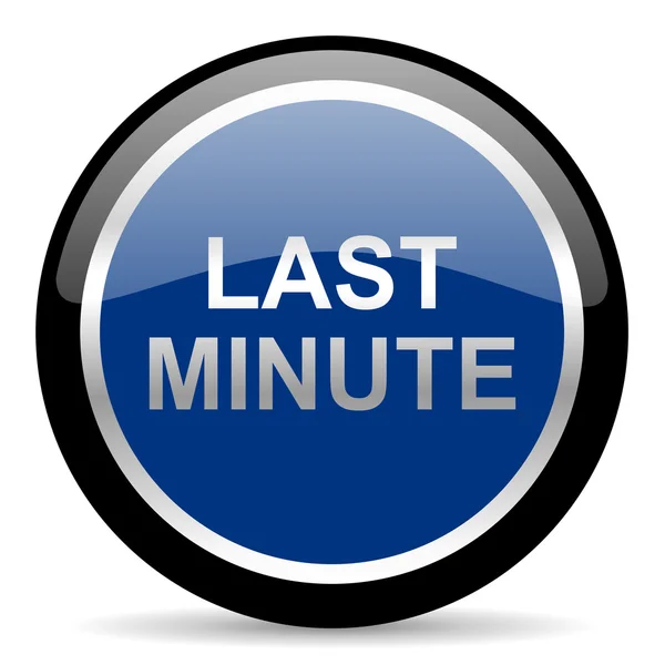 Last minute icon — Stock Photo, Image