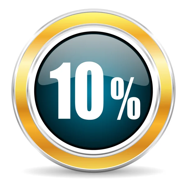 10 percent icon — Stock Photo, Image