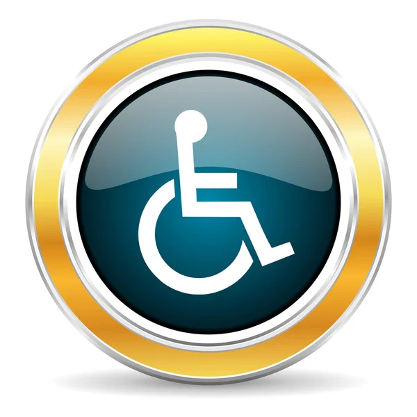 Ikona invalidního vozíku — Stock fotografie