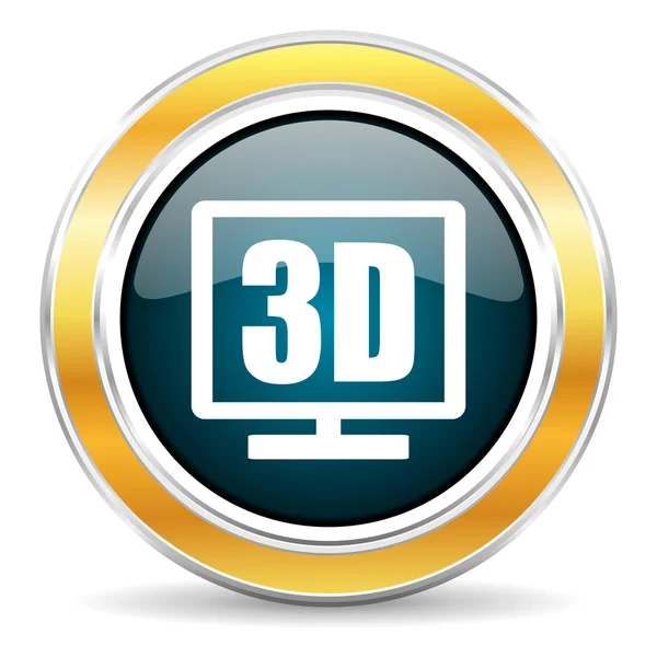 3D zobrazení Ikona — Stock fotografie