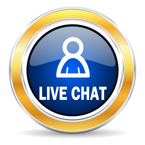 Live chat-pictogram — Stockfoto