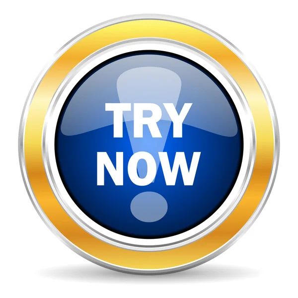 Try now icon — Stock Photo, Image