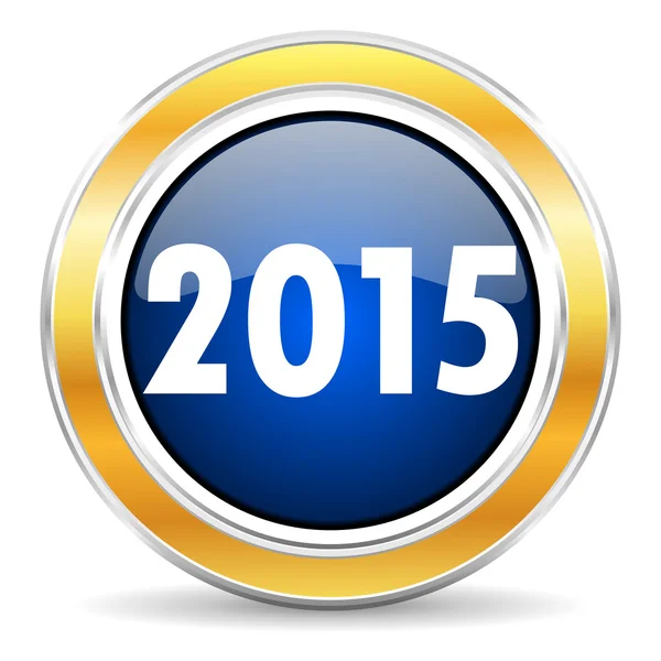 Nowy rok 2015 ikona — Zdjęcie stockowe