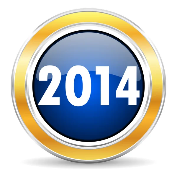 Año 2014 icono — Foto de Stock