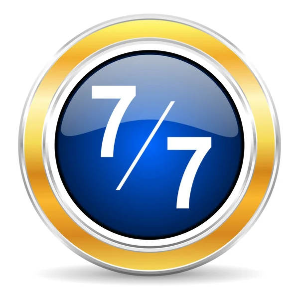 7 per 7 pictogram — Stockfoto