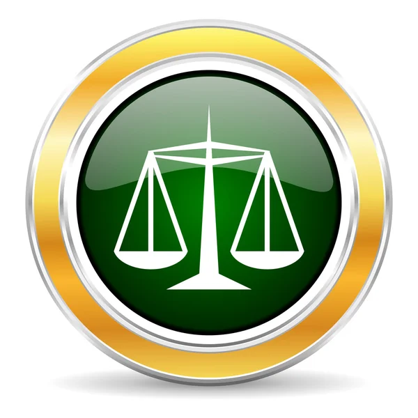 Justice icon — Stock Photo, Image