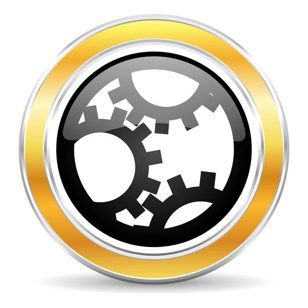 Gears button — Stock Photo, Image