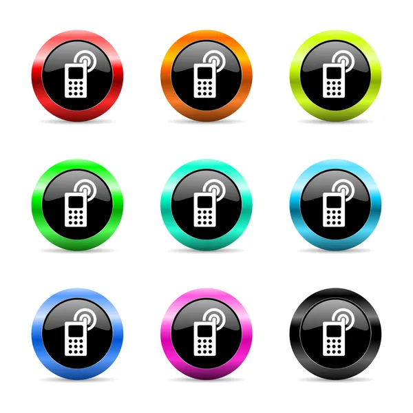 Phone web icons set — Stock Photo, Image