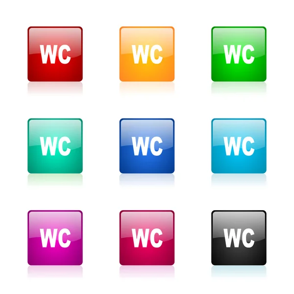 WC web icons set — Stockfoto