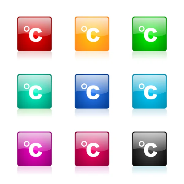 Celsius web icônes ensemble — Photo