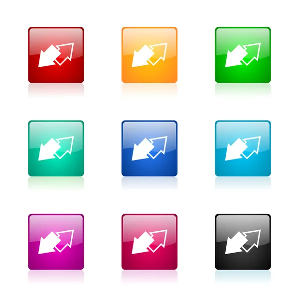 Exchange web icons set — Stock Photo, Image