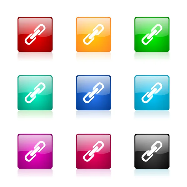 Link web icons set — Stock Photo, Image