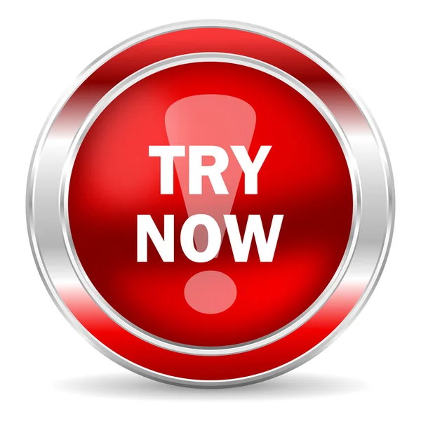 Try now icon — Stock Photo, Image