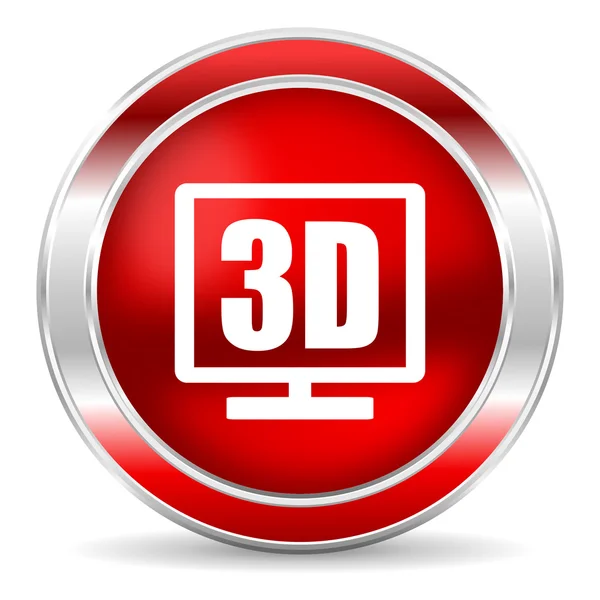 3D zobrazení Ikona — Stock fotografie