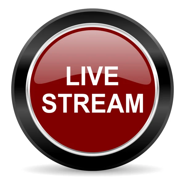 Icona live stream — Foto Stock