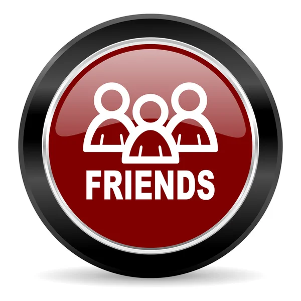 Friends button — Stock Photo, Image