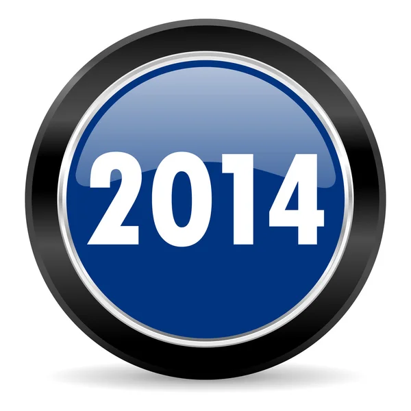 Año 2014 icono — Foto de Stock