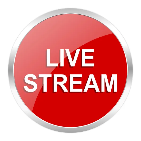 Live stream pictogram — Stockfoto