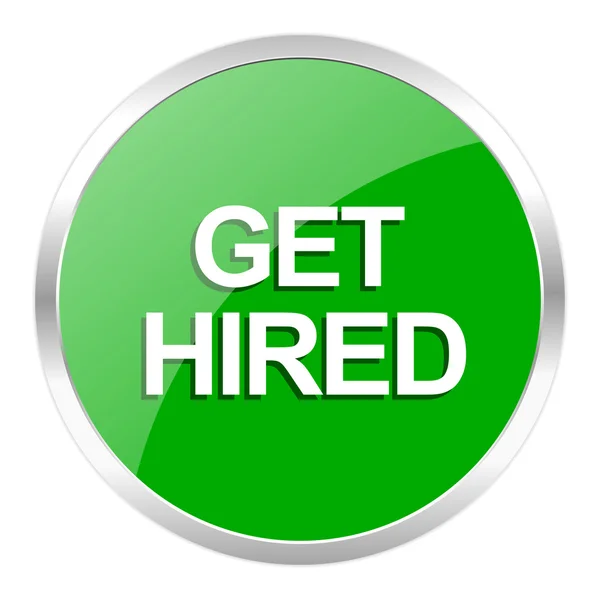 Get hired icon — Stock Photo, Image