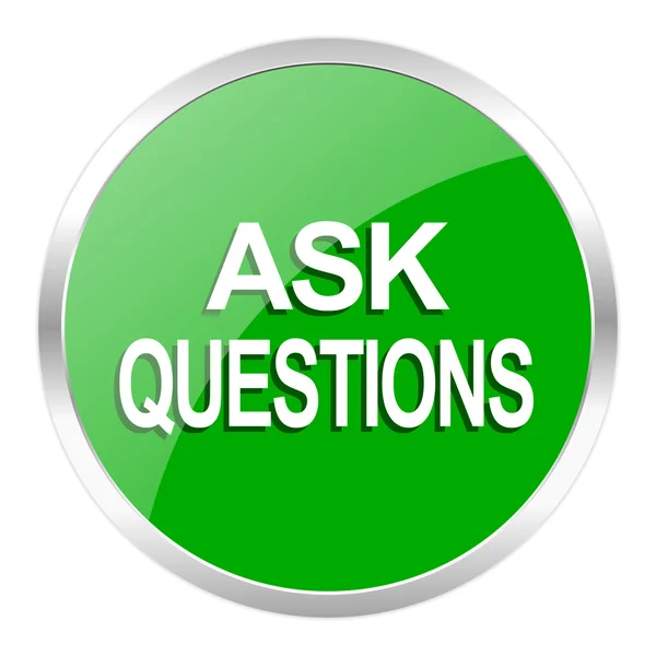 Ask questions icon — Stock Photo, Image