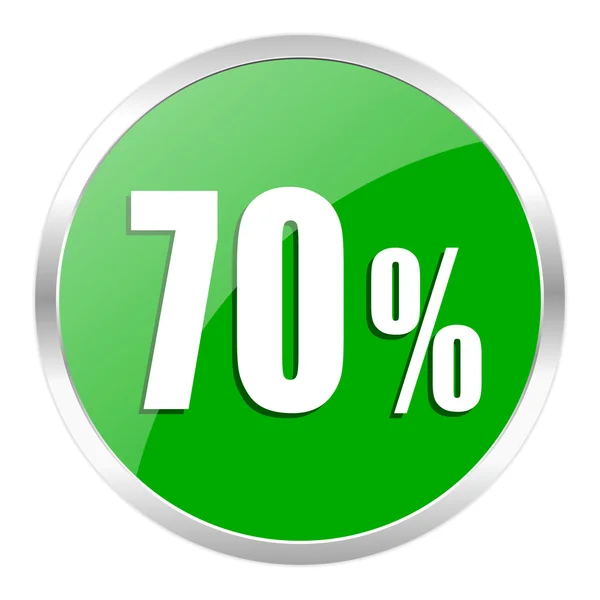 70 percent icon — Stock Photo, Image