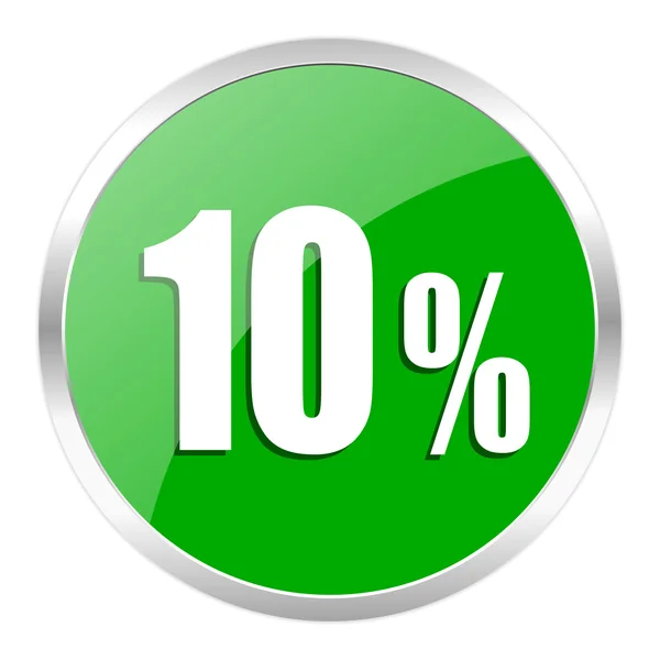 10 procent ikona — Zdjęcie stockowe