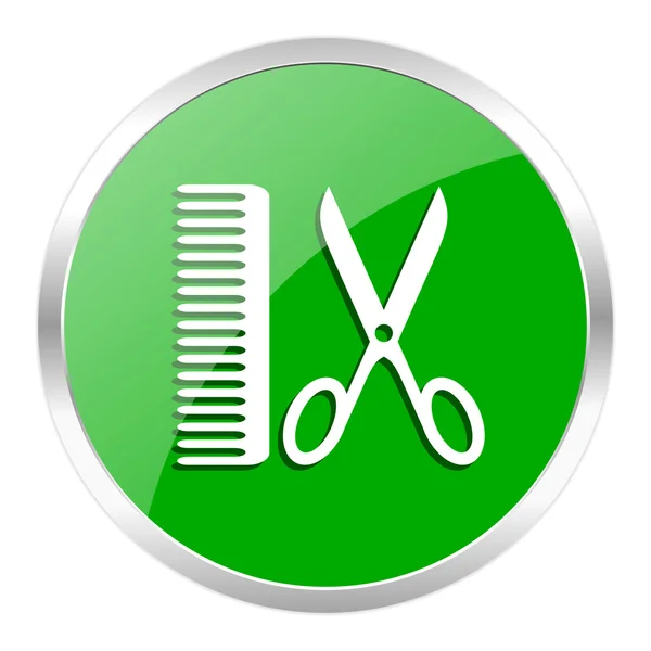 Fryzjer ikona — Zdjęcie stockowe