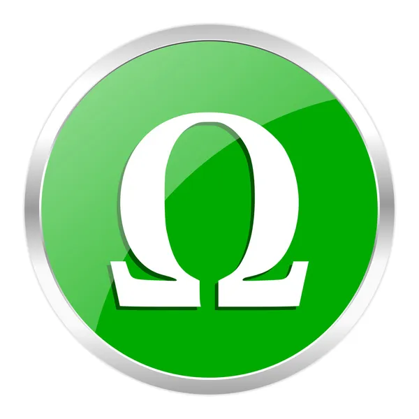 Omega ikona — Stock fotografie