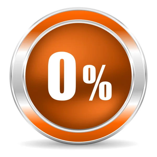 0-Prozent-Symbol — Stockfoto
