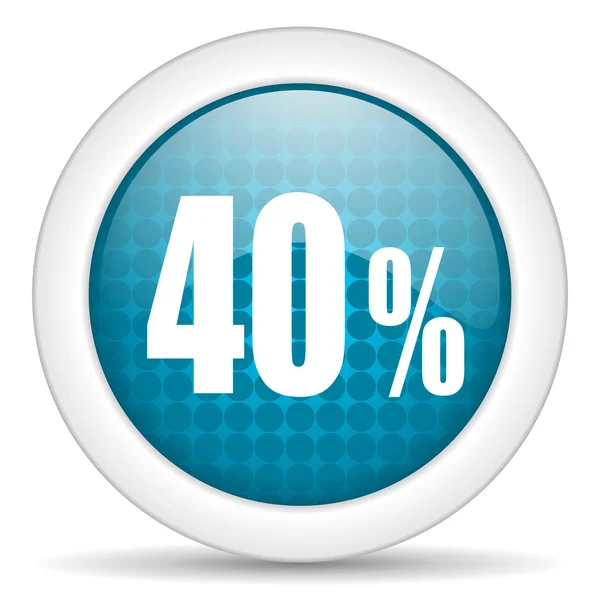 Ícone de 40 por cento — Fotografia de Stock