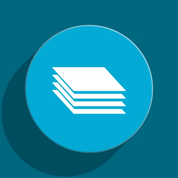 Layers blue flat web icon — Stock Photo, Image