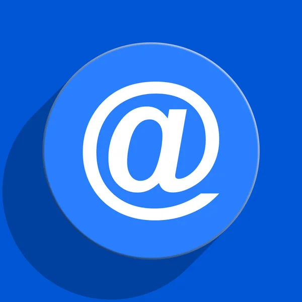 Email blue web flat icon — Stock Photo, Image