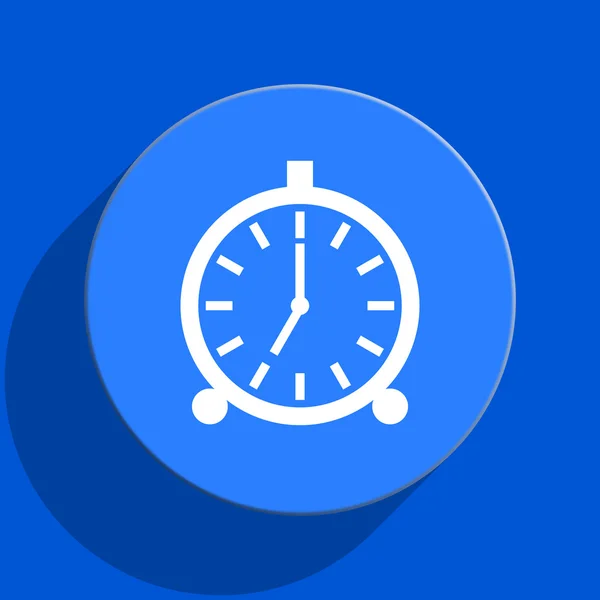 Alarma web azul icono plano — Foto de Stock